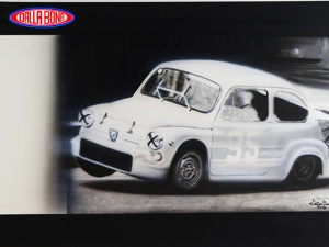 QUADRI AEROGRAFATI VINTAGE FIAT 600 ABARTH