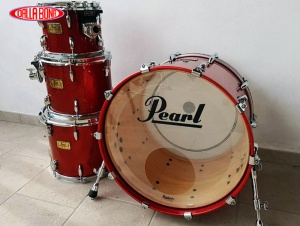 batteria pearl verniciatura metal flakes