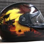 Casco aerografato pirati dei caraibi