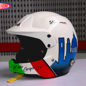 Casco Stilo Rally;Aerografia caschi brescia; Caschi personalizzati; Personalizzazione caschi; Verniciatura caschi ;Grafiche caschi auto