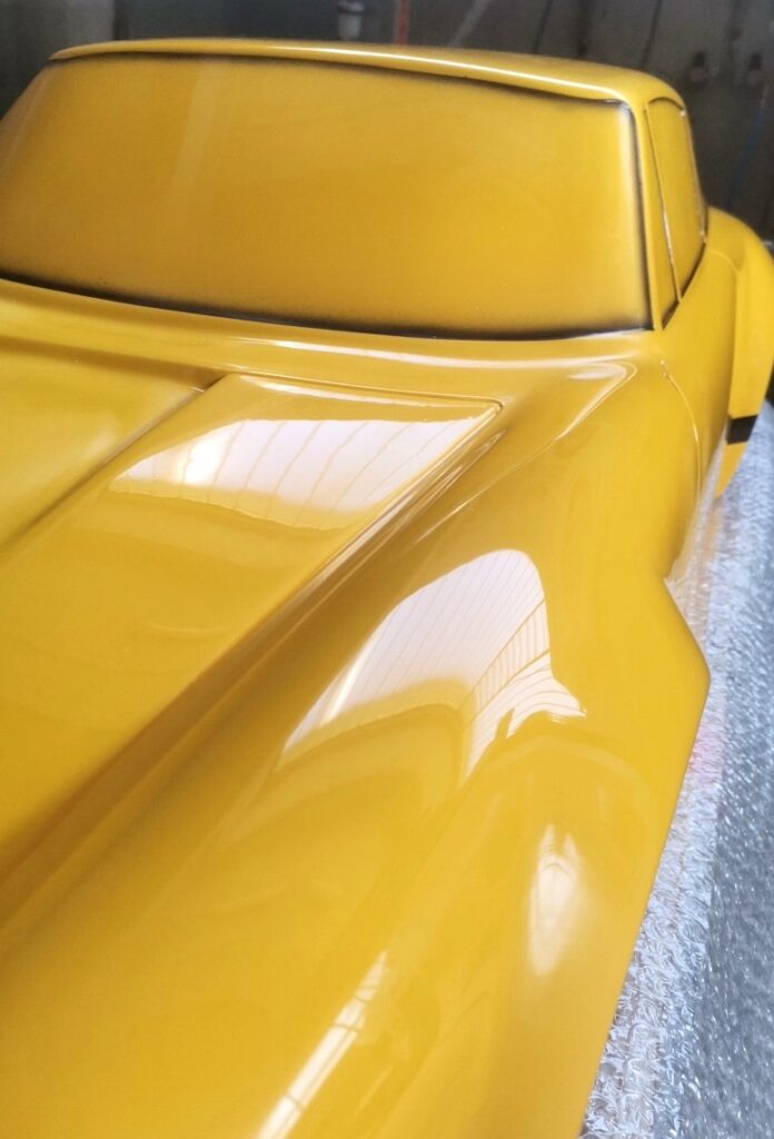 Verniciatura scultura scala 1/4 porsche 911
