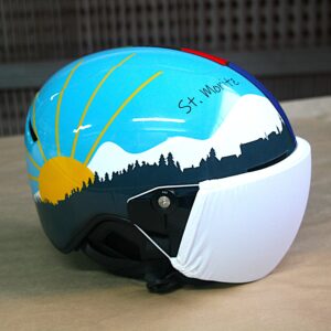 Casco poc aerografato